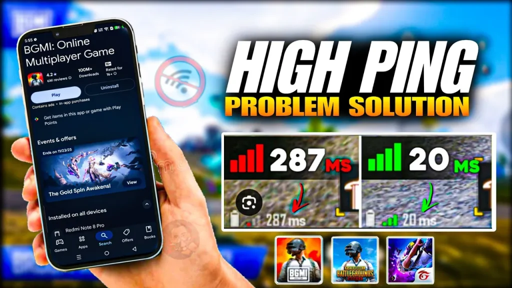 PUBG Mobile high ping
